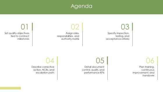 Construction Project Quality Management Plan PPT Structure VM