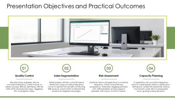 Cumulative Frequency Chart Excel PPT Presentation VM