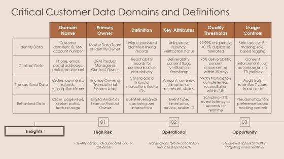 Customer Insight For Data Governance PPT Example VM