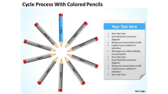 cycle_process_with_colored_pencils_ppt_business_planning_powerpoint_slides_1.jpg