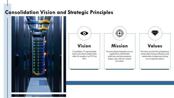 Data Center Consolidation Strategy PPT Presentation VM