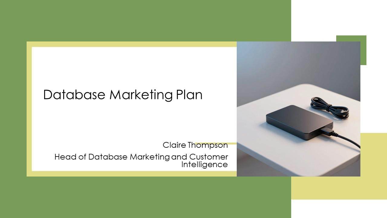 Database Marketing Plan PPT Information VM