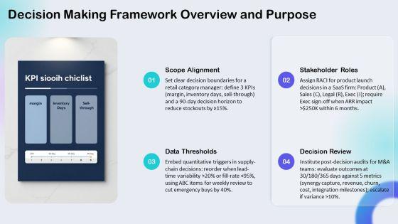Decision Making 8 Steps PPT Presentation VM