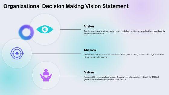 Decision Making 8 Steps PPT Presentation VM
