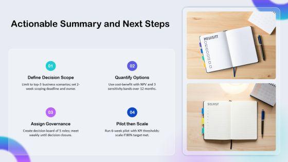 Decision Making 8 Steps PPT Presentation VM