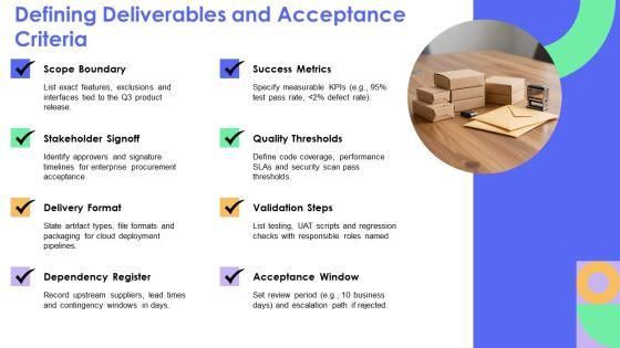 Deliverables Timeline PPT Outline VM