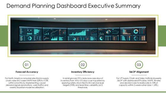Demand Planning Dashboard PPT Graphics VM