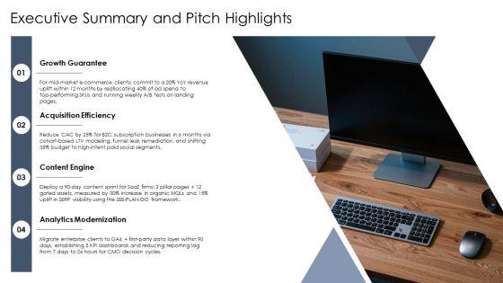 Digital Marketing Agency Pitch Deck PPT Structure VM