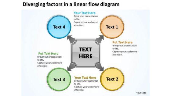 diverging_factors_linear_flow_diagram_cycle_chart_powerpoint_slides_1.jpg