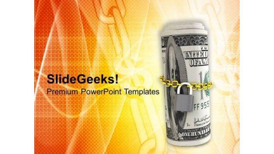 dollar_bills_locked_with_chain_security_powerpoint_templates_ppt_backgrounds_for_slides_0213_title.jpg