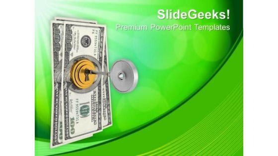 dollar_bills_with_security_key_locking_powerpoint_templates_ppt_backgrounds_for_slides_0113_title.jpg