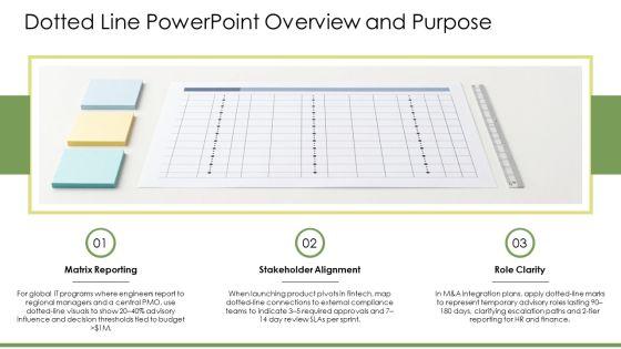 Dotted Line PPT Sample VM