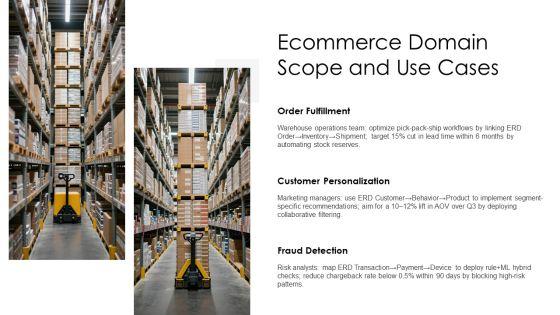 E Commerce Entity Relationship Diagram PPT Template VM