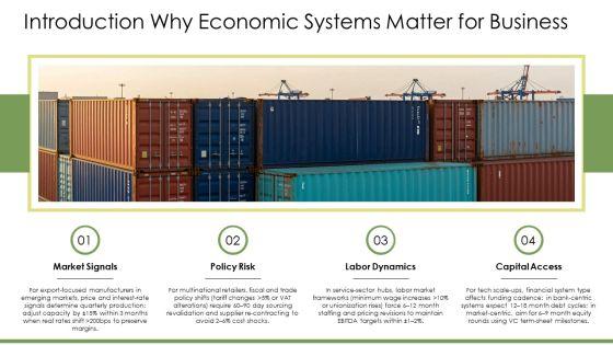 Economic Systems PPT Summary VM