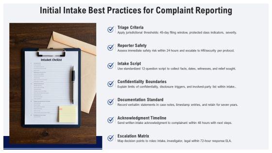 EEO Complaint Process Flow Chart PPT Outline VM