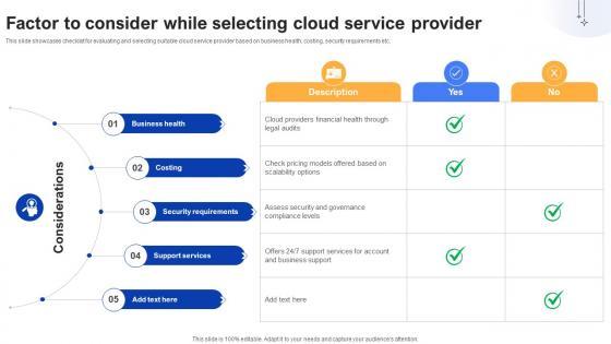 Effective Data Migration Factor To Consider While Selecting Cloud Service Effective Data Migration Factor To Consider While Selecting Cloud Service