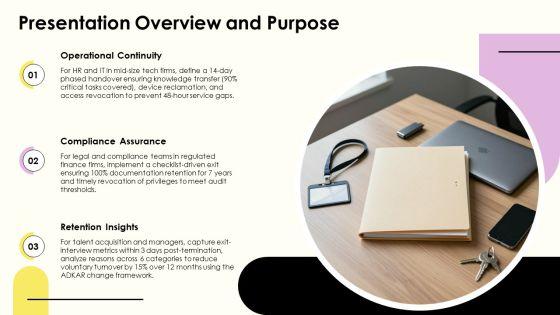 Employee Exit Process Flowchart PPT Template VM