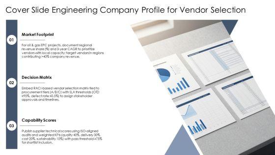 Engineering Company Profile Organizational Structure For Vendor Selection Frameworks PPT Template VM