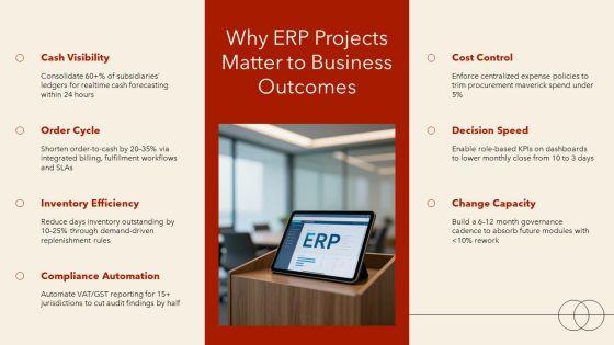 Enterprise Resource Planning Projects PPT PowerPoint VM