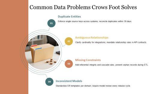 Entity Relationship Diagram Crows Foot PPT PowerPoint VM