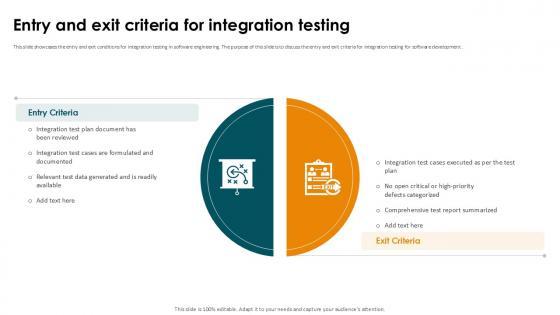Entry And Exit Criteria For Integration Testing Smoke Testing Ppt Slides Entry And Exit Criteria For Integration Testing Smoke Testing Ppt Slides