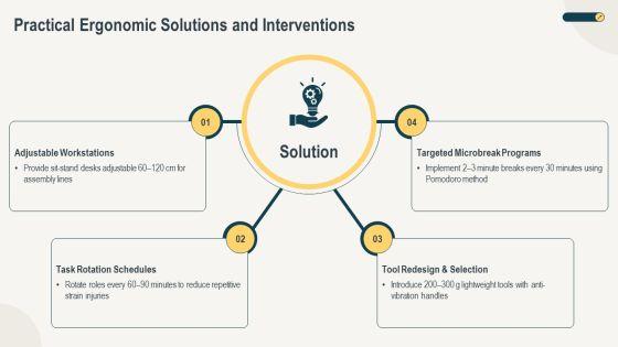 Ergonomics Trainings PPT Template VM