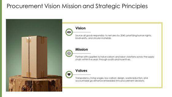 Ethical And Sustainable Procurement PPT Information VM