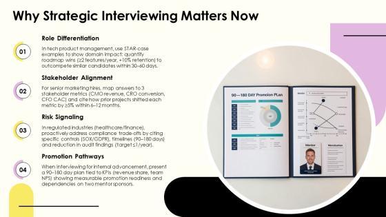 Example For Job Interview For Career Advancement PPT Template VM