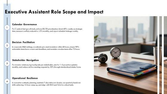 Executive Assistant Key Performance Indicators PPT Template VM