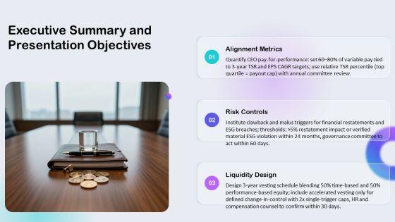 Executive Compensation Package Checklist PPT Example VM