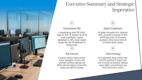 Finance Shared Services Best Practices PPT Summary VM
