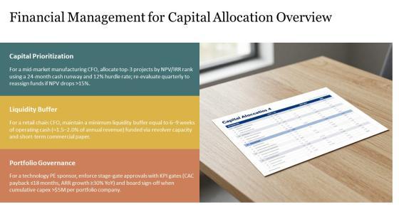 Financial Management For Capital Allocation PPT Presentation VM
