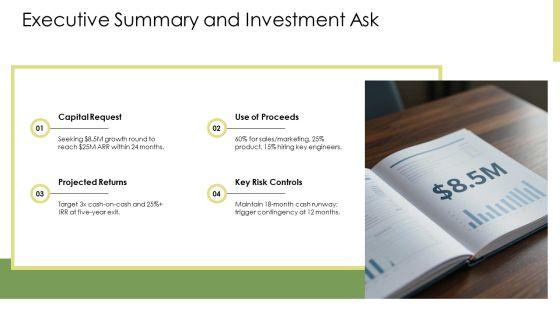 Financial Slide Pitch Deck PPT Information VM