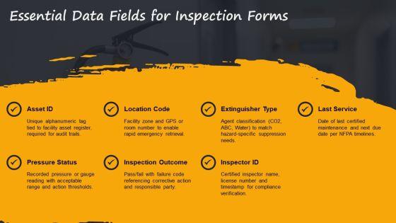 Fire Extinguisher Inspection Forms PPT Graphics VM
