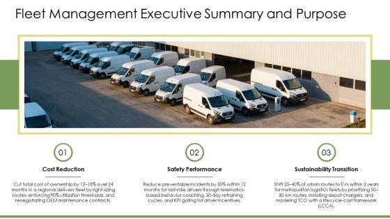 Fleet Management PPT Demonstration VM