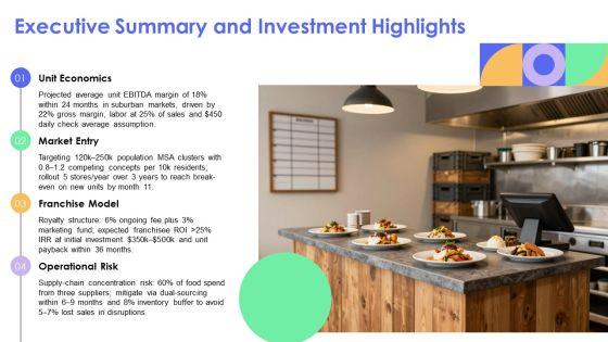 Franchise Restaurant Business Plan PPT Information VM