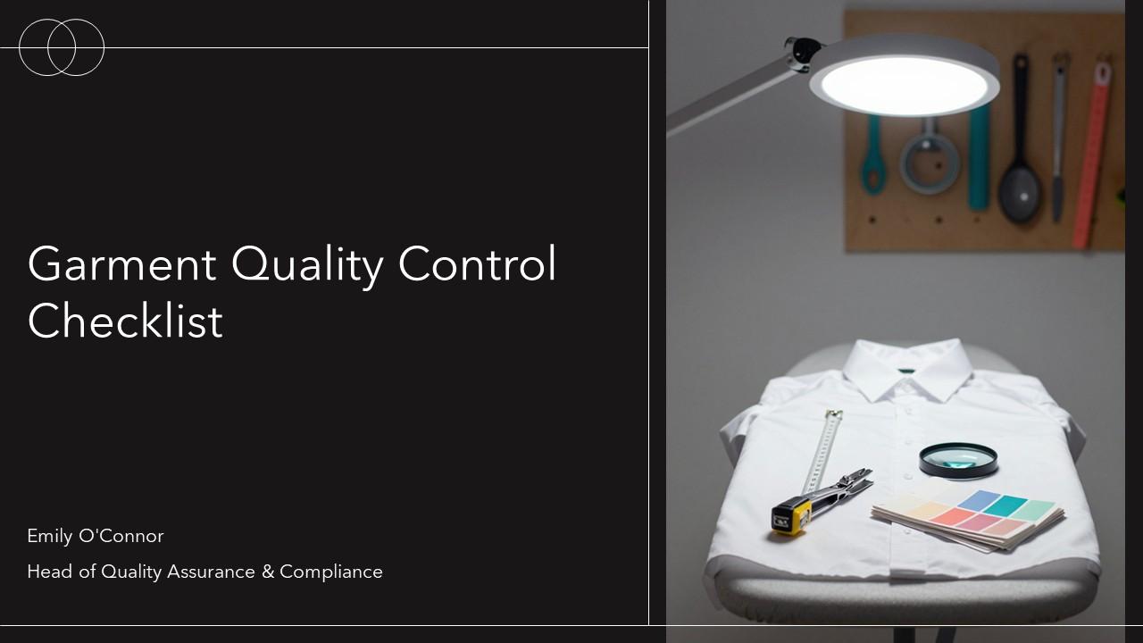 Garment Quality Control Checklist PPT Guidelines VM