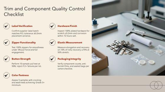 Garment Quality Control Checklist PPT Guidelines VM