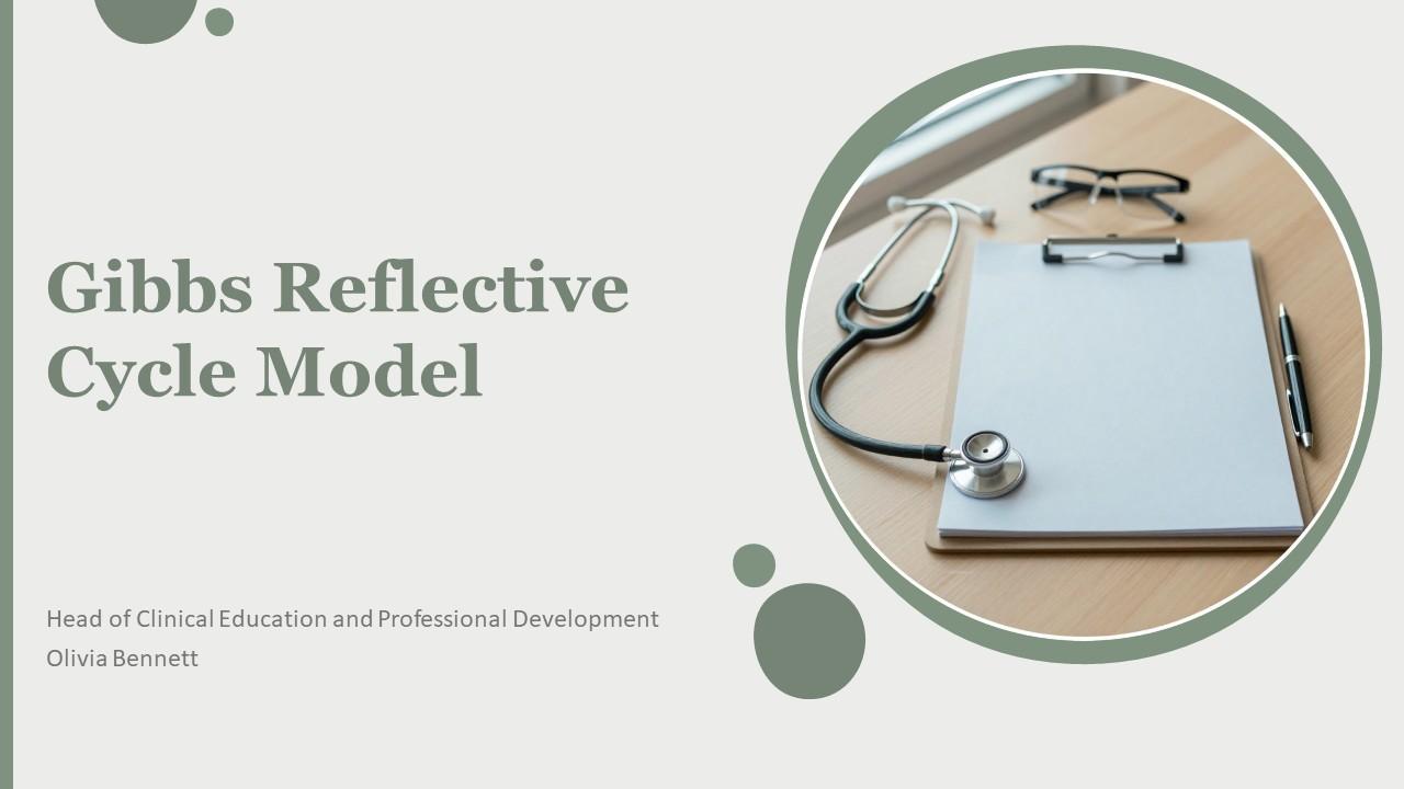 Gibbs Reflective Cycle Model PPT Slides VM