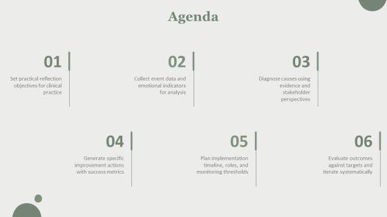 Gibbs Reflective Cycle Model PPT Slides VM