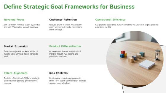 Goal Objective Strategy Tactic PPT Mockup VM