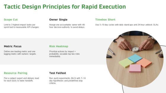 Goal Objective Strategy Tactic PPT Mockup VM