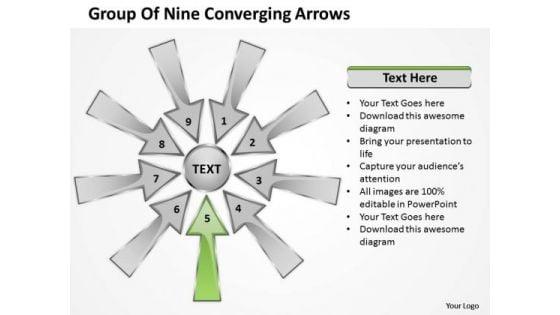 group_of_nine_coverging_arrow_cycle_process_network_powerpoint_slides_1.jpg