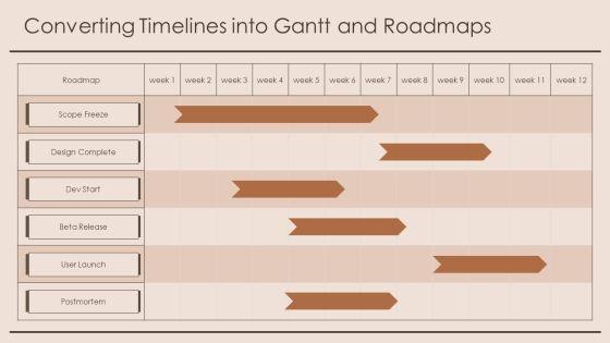 High Level Timeline PPT Information VM