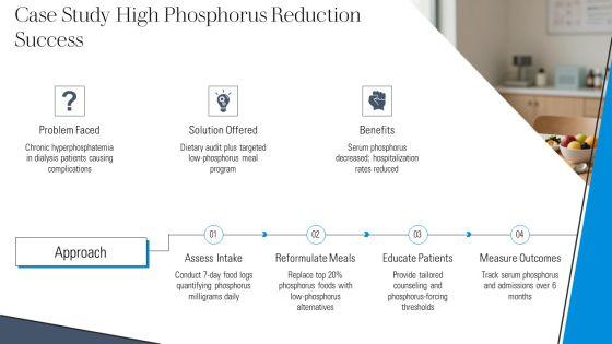 High Phosphorus Foods Chart PPT Template VM