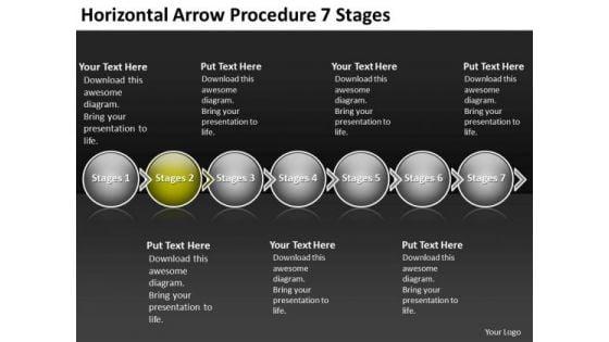 horizontal_arrow_procedure_7_stages_wire_schematic_powerpoint_templates_1.jpg