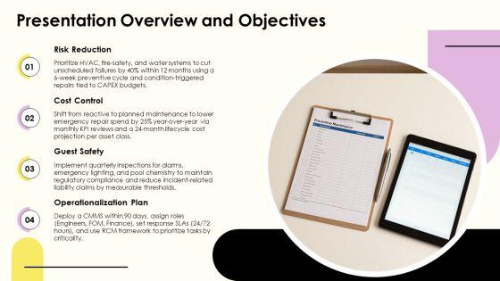 Hotel Preventive Maintenance Checklist PPT Structure VM