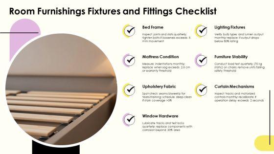 Hotel Preventive Maintenance Checklist PPT Structure VM