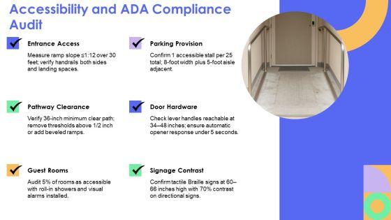 Hotel Site Inspection Checklist PPT Template VM