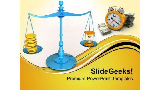 hourglass_and_coins_on_scales_concept_powerpoint_templates_ppt_backgrounds_for_slides_0813_title.jpg